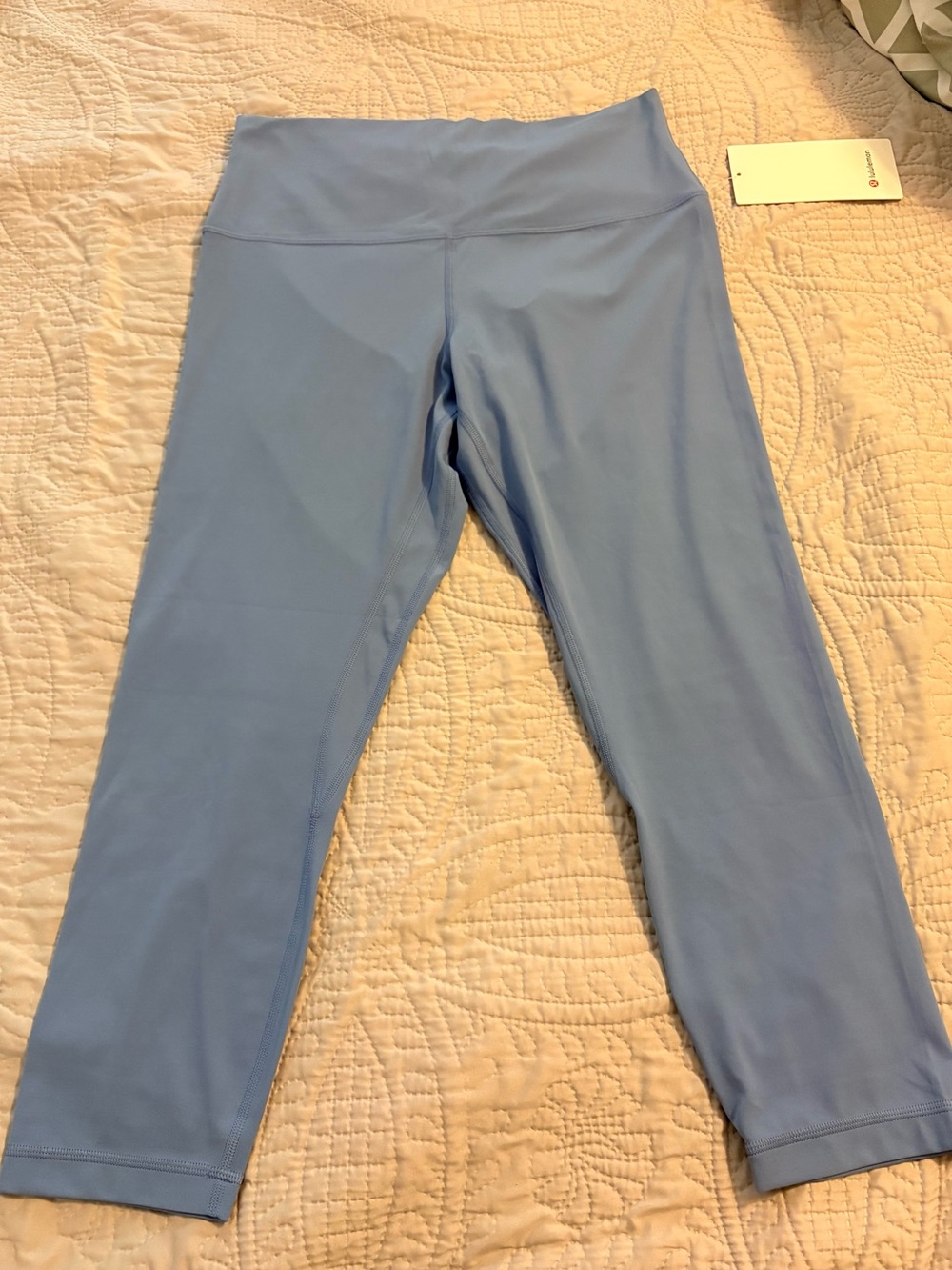 lululemon Align High-Rise Crop 23" in Soft Blue